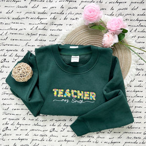 embroidered teacher sweatshirt personalized teacher gift gift for tutor back to school shirts gift for teacher gift for her 1723607960554.jpg