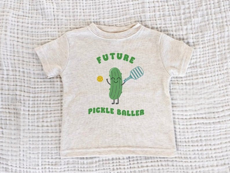 future pickleballer   funny baby one piece   baby pickleball gift   baby pickleball bodysuit   baby shower gift   toddler pickleball shirt 1723625631454.jpg