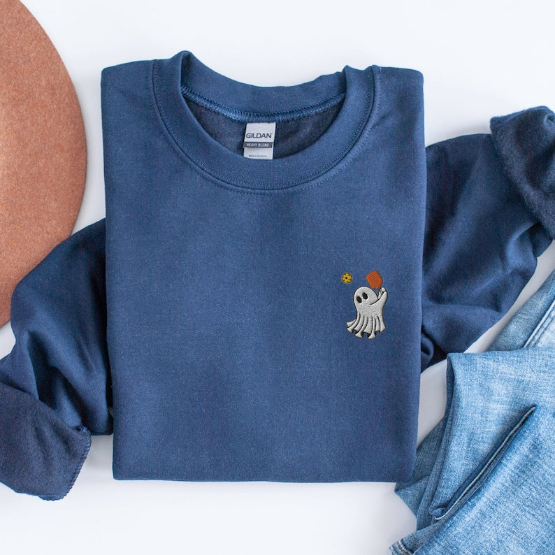 embroidered ghost pickleball sweatshirt halloween ghost pickleball sweater ghost playing pickleball crewneck halloween embroidery 1723694152685.jpg