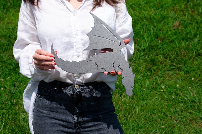 cute dragon door frame topper metal  door frame corner sign  metal wall art  childrens room decor 1724640290866.jpg