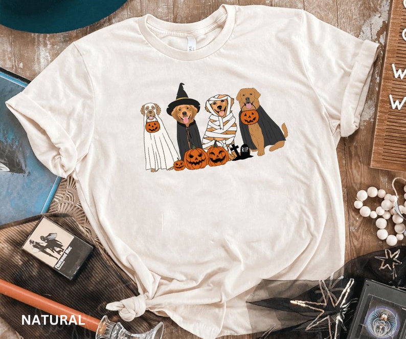 golden retriever ghost dogs t shirt halloween dog t shirt halloween t shirt ghost t shirt ghost dog shirt 1724657938603.jpg