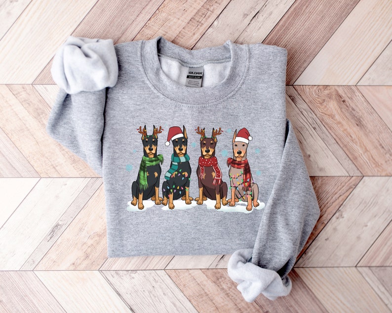 christmas doberman sweatshirt christmas dog shirt doberman shirt doberman mom shirt doberman lover shirtdog lover shirtholiday sweater 1724920863358.jpg