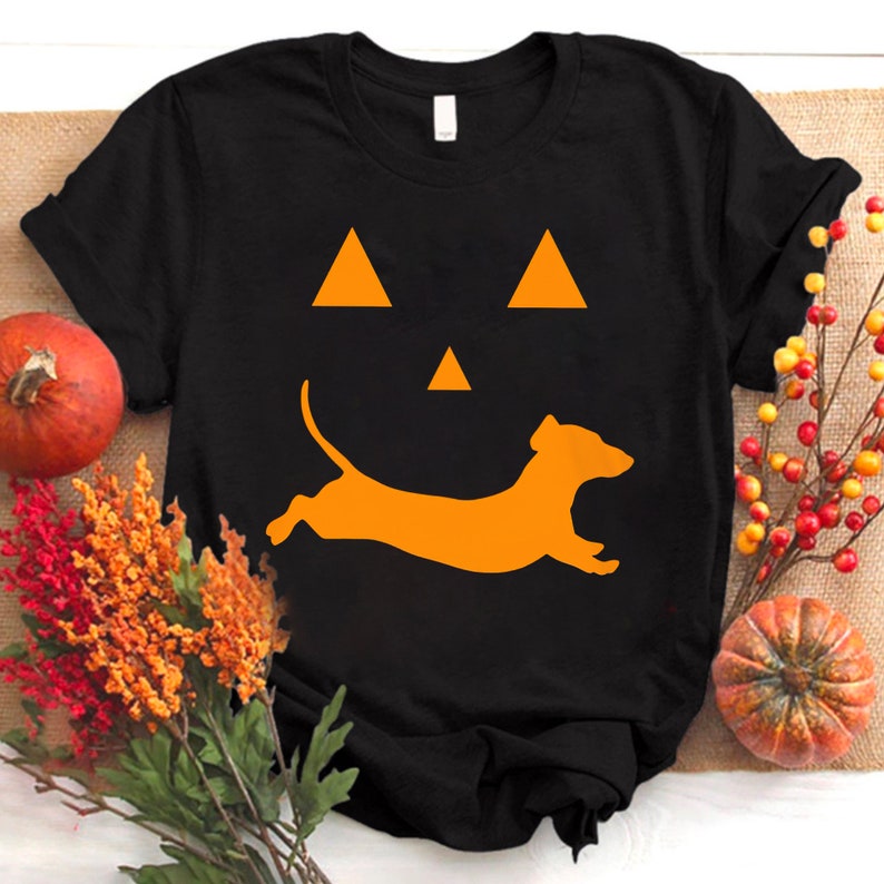 dachshund and halloween classic t shirt dachshund halloween shirt dog lover shirt dog owner gift 1724921451635.jpg