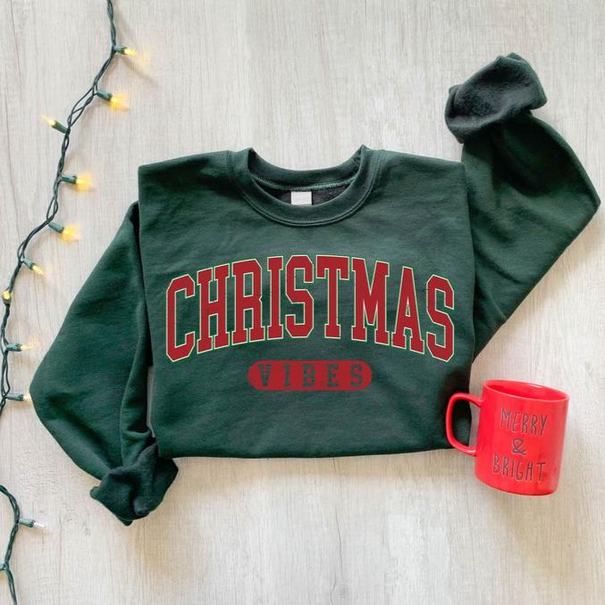retro christmas vibes sweatshirt womens christmas sweatshirt holiday sweater cute christmas sweatshirt christmas gift winter shirt 1725072213304.jpg
