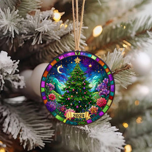 christmas tree ornament christmas 2024 ornament stained glass suncatcher new ornament 2024 christmas tree decoration 1725332701049.jpg