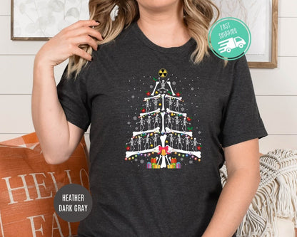 radiology christmas sweatshirt skeleton christmas tree shirt xray tech sweatshirt radiologist gift rad tech gift skeleton christmas tee 1725519443049.jpg