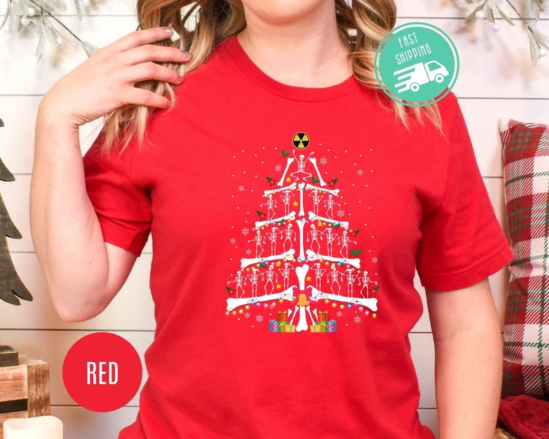 radiology christmas sweatshirt skeleton christmas tree shirt xray tech sweatshirt radiologist gift rad tech gift skeleton christmas tee 1725519443052.jpg