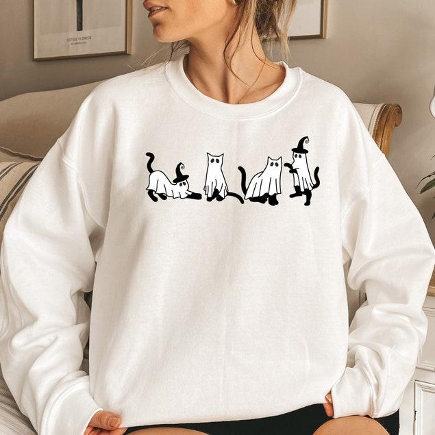 halloween sweatshirt cat sweatshirt ghost shirt black cat shirt cool halloween cat shirt cat lover tshirt halloween sweater 1725519947361.jpg
