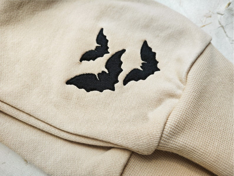 ghost embroidered sweatshirt little ghost bat shirt halloween sweatshirt halloween embroidered sweatshirt ghost sweatshirtspooky season 1725522857935.jpg
