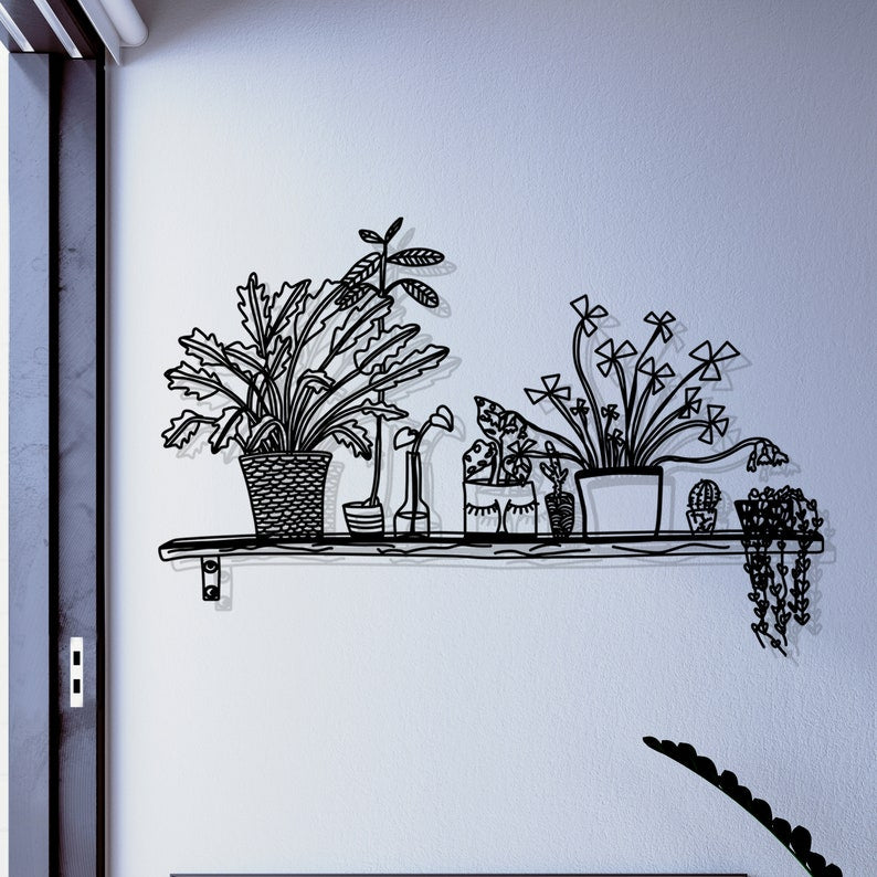 flower garden metal wall art outdoor metal home decor kitchen metal wall decor unique birthday gift bestseller gift housewarming gift 1725523126982.jpg