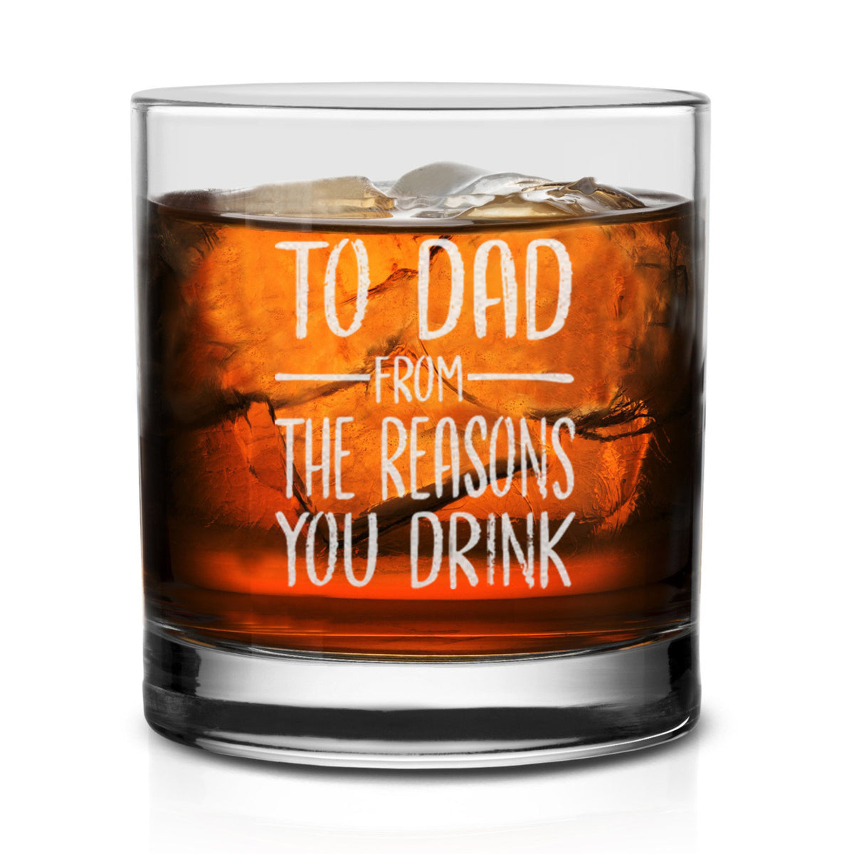 to dad from the reasons you drink whiskey glass funny gift for dad 1725598300926.jpg