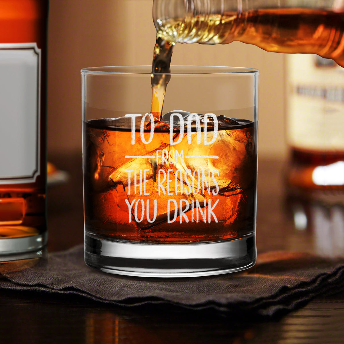 to dad from the reasons you drink whiskey glass funny gift for dad 1725598301207.jpg