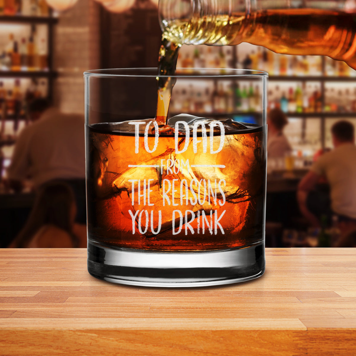 to dad from the reasons you drink whiskey glass funny gift for dad 1725598301241.jpg