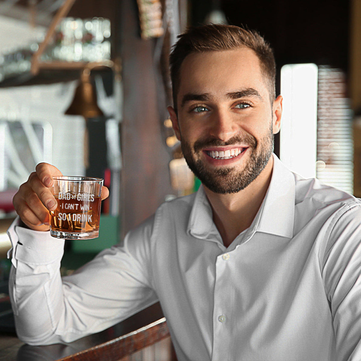 dad of girls i cant win so i drink funny wine glass whiskey glass gift for husband 1725607327088.jpg