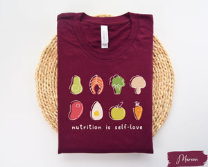 nutrition is self love shirt self care shirt self care gift dietitian shirt nutritionist shirt health and wellness mental health 1725867876517.jpg