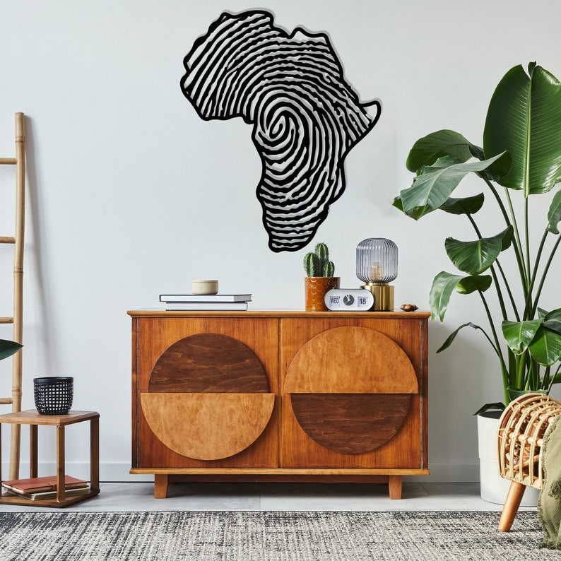 africa metal wall art fingerprint metal wall map african wall decor housewarming gift living room decor above bed decor wall hanging 1725934332916.jpg