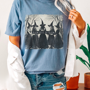 vintage girls will be girls witch shirt funny witch vintage shirt vintage halloween women shirt witchy vibes shirt 1725953302807.png