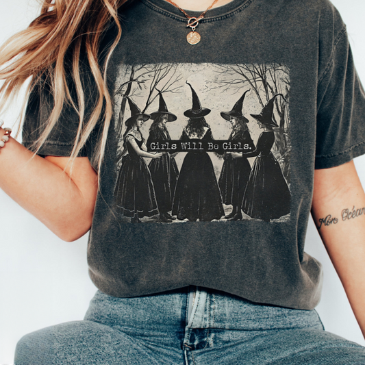 vintage girls will be girls witch shirt funny witch vintage shirt vintage halloween women shirt witchy vibes shirt 1725953303133.png