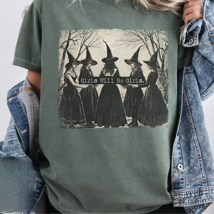 vintage girls will be girls witch shirt funny witch vintage shirt vintage halloween women shirt witchy vibes shirt 1725953303294.png