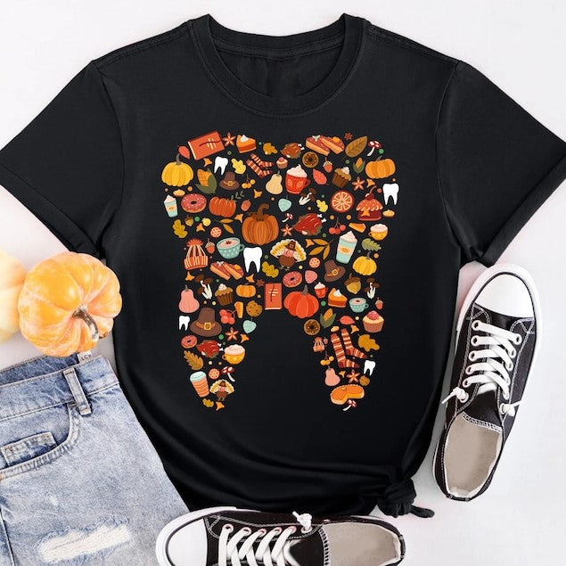 dental tooth shirt fall shirt for dentist dental hygienist shirt thanksgiving shirt dentist shirt dental assistant shirts 1726028053171.jpg