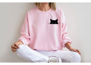 cat sweatshirtcute cat sweatshirtblack cat shirtcat peeking sweatshirtwomens funny sweatshirtgift for cats lovercat mom sweatshirt 1726131268816.jpg