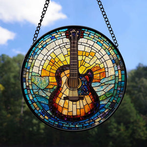stained glass guitar suncatcher musical instrument stained glass ornament music lover gift guitar lover gift house decor housewarming 1726197121767.jpg