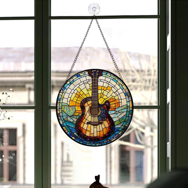 stained glass guitar suncatcher musical instrument stained glass ornament music lover gift guitar lover gift house decor housewarming 1726197122351.jpg