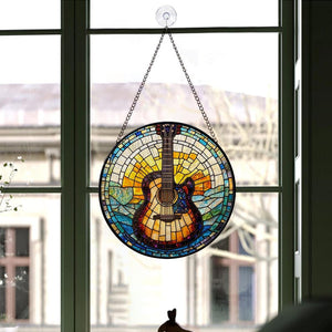 stained glass guitar suncatcher musical instrument stained glass ornament music lover gift guitar lover gift house decor housewarming 1726197122351.jpg