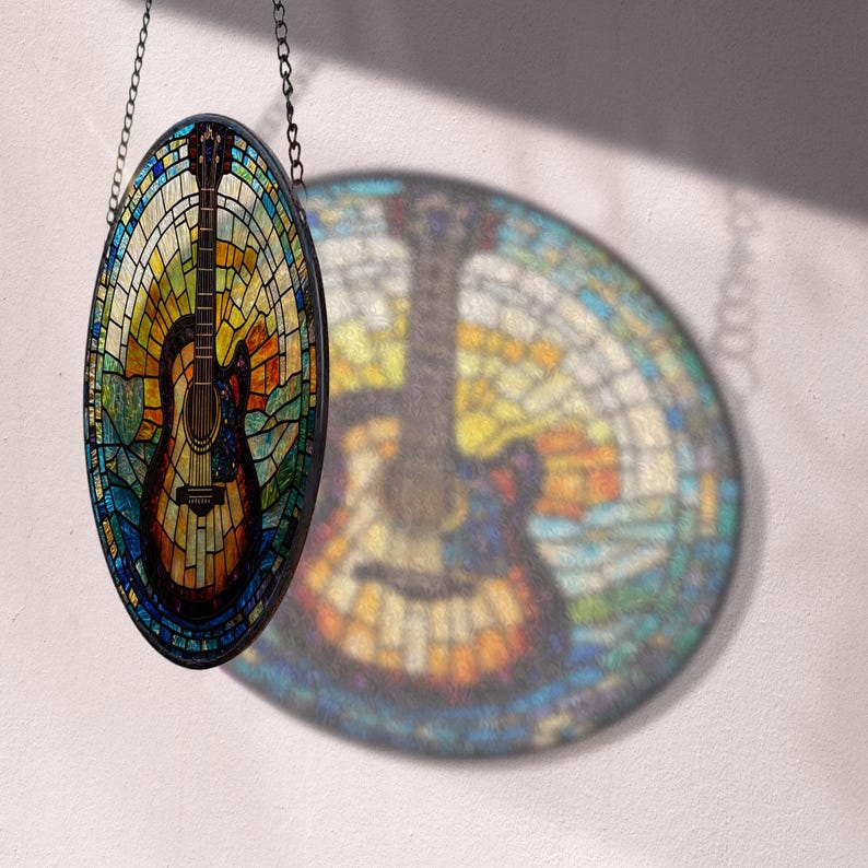 stained glass guitar suncatcher musical instrument stained glass ornament music lover gift guitar lover gift house decor housewarming 1726197122361.jpg