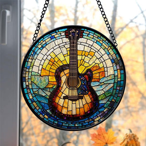 stained glass guitar suncatcher musical instrument stained glass ornament music lover gift guitar lover gift house decor housewarming 1726197122375.jpg