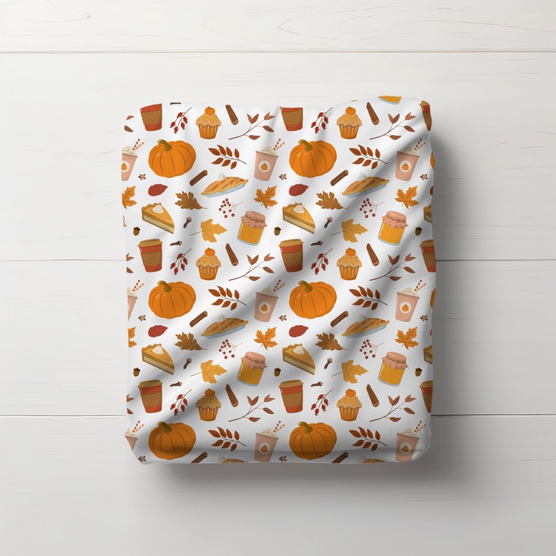 pumpkin spice blanket fall blanket halloween blanket spooky season blanket pumpkin spice gift halloween gift coffee lover blanket 1726211397560.jpg