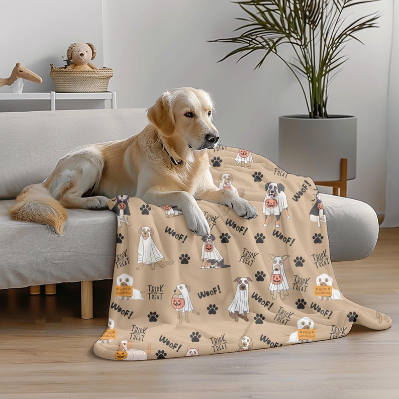 halloween cute ghost dog soft cozy blanket october halloween dog throw dog lover fall season blanket teen kid fall gift dog rescue gift 1726212153059.jpg