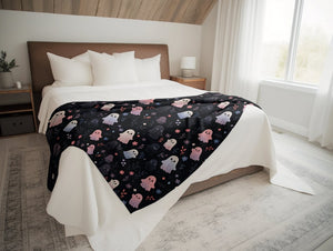 cute ghost blanket halloween blanket fall decor ghosts throw 1726213414942.jpg