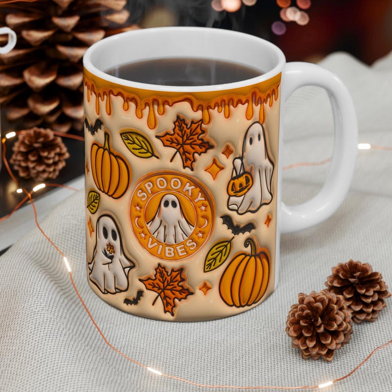 spooky season 3d inflated effect printed mug  cute ghost  pumpkin spice  halloween gift  halloween party  fall  autumn  spooky gift  halloween mug  fall mug 1726213933556.jpg