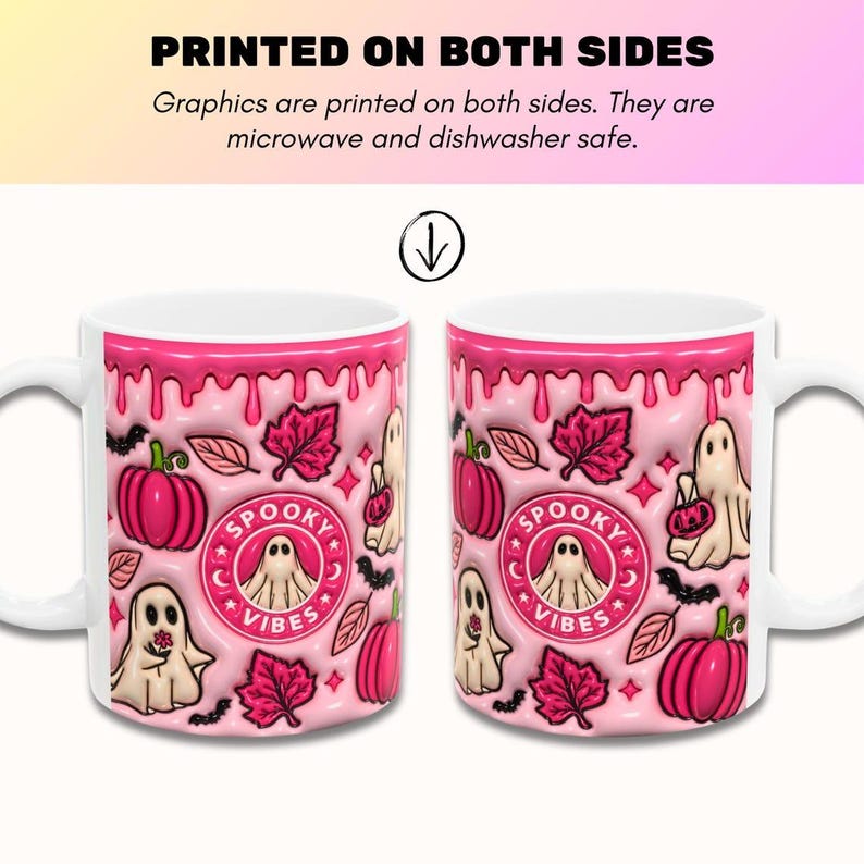 pink halloween 3d inflated effect printed mug autumn mug fall mug 3d halloween coffee mug pumpkin mug pumpkin spice mug ghost mug fall coffee mug 3d spooky mug 1726214191817.jpg