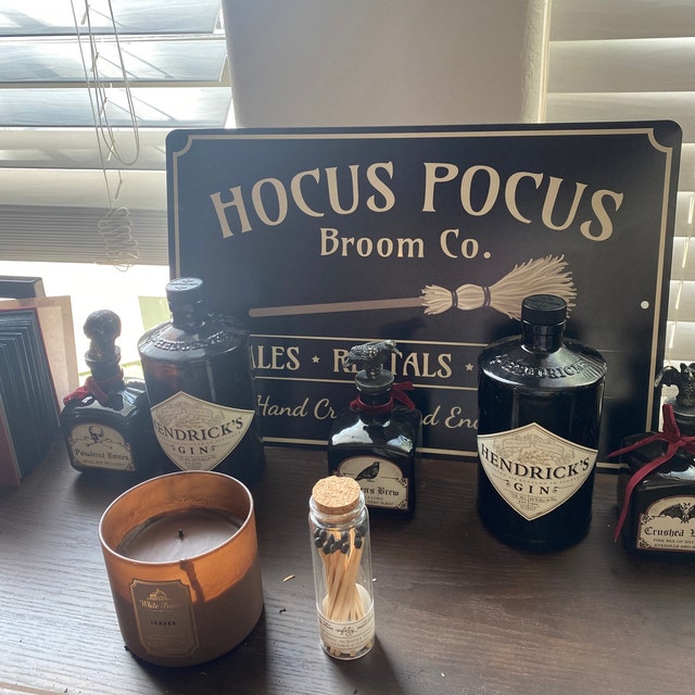 hocus pocus sign witch hocus pocus broom witch decor halloween sign halloween gift spooky decor metal sign quality metal scary sign + 1726217621463.jpg