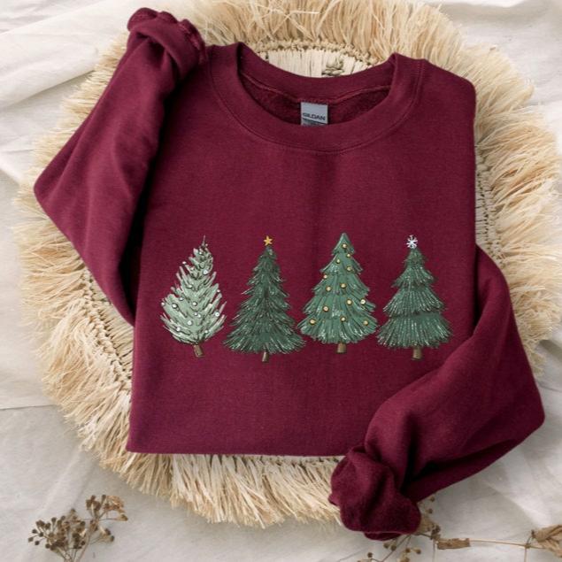 christmas sweatshirtwomens christmas sweaterchristmas crewneck pullover christmas tree holiday sweaters winter matching kids youth toddler 1726283914248.jpg