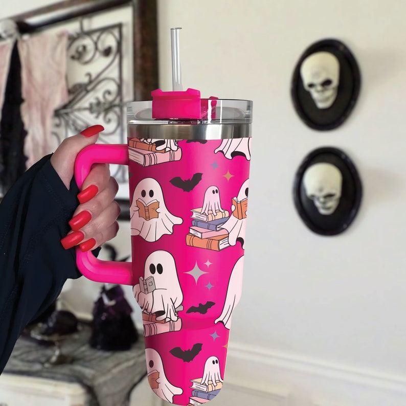 cute ghost reading tumbler 40oz halloween bookish 40oz tumbler funny reader stainless steel tumbler with lid and straw halloween 40oz cup 1726476898545.jpg