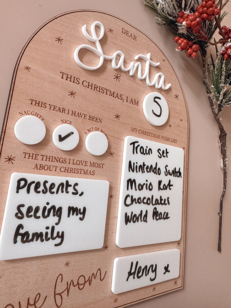 reusable dear santa letter christmas wish white board wood acrylic christmas gift for kid 1726542997348.jpg