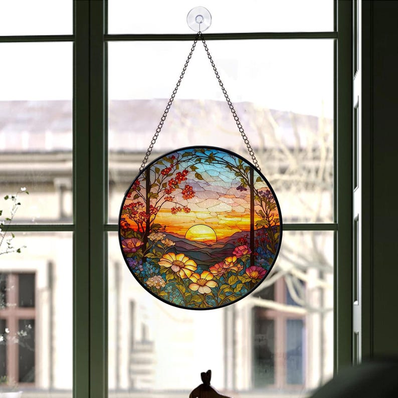 stained glass mountain range suncatcher sunset scenery window hangings for garden house decoration house decor housewarming gift 1726713413916.jpg