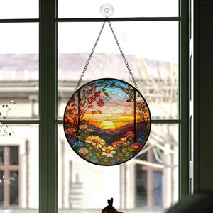 stained glass mountain range suncatcher sunset scenery window hangings for garden house decoration house decor housewarming gift 1726713413916.jpg