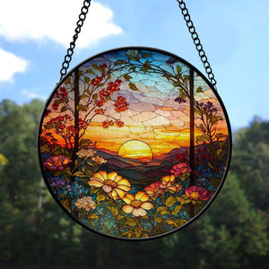 stained glass mountain range suncatcher sunset scenery window hangings for garden house decoration house decor housewarming gift 1726713413942.jpg