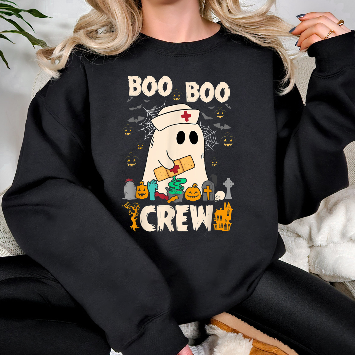 boo boo crew sweatshirt nurse halloween hoodie retro halloween nurse spooky nurse ghost nurse halloween sweatshirt boo nurse sweater 1726799702916.png