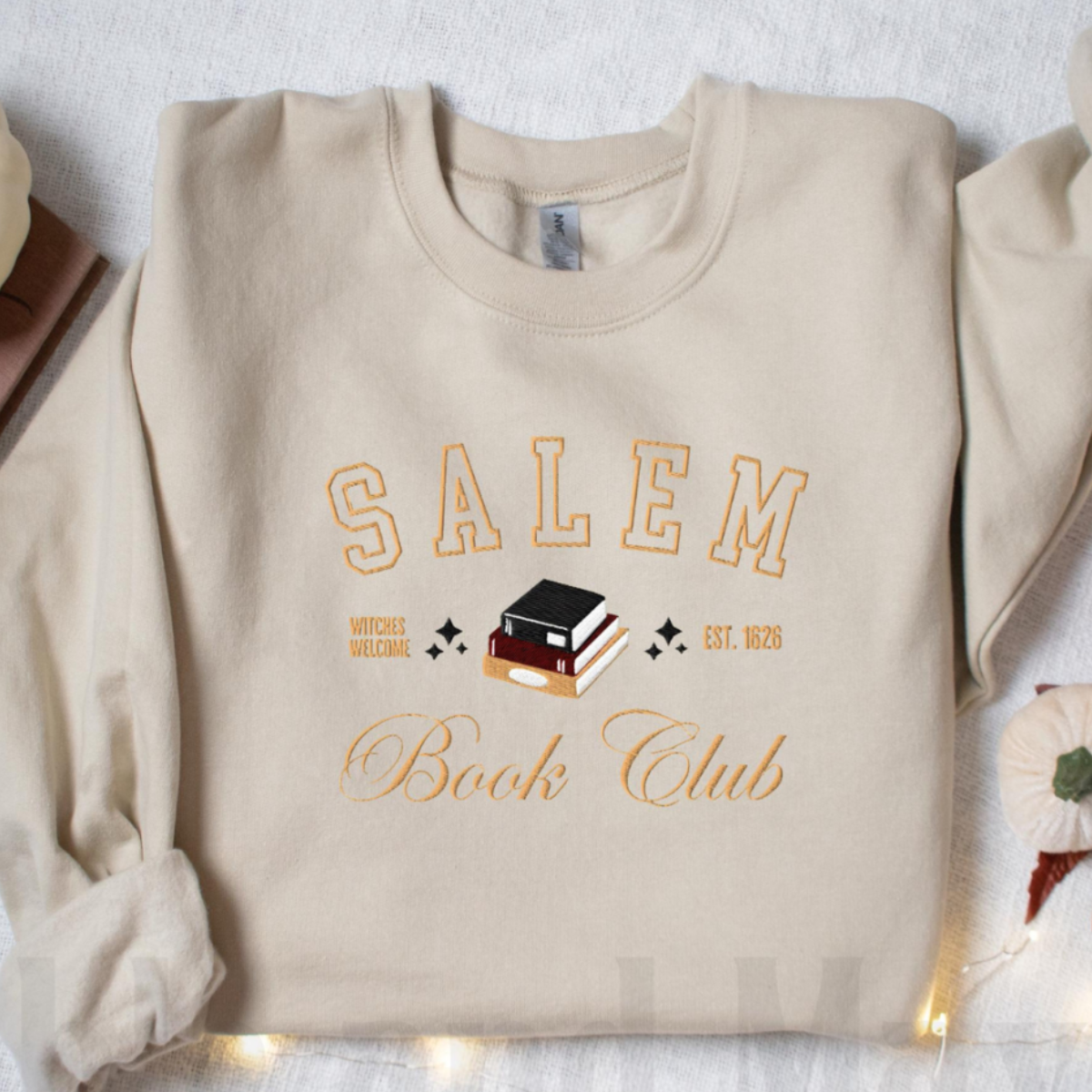 embroidered salem book club sweatshirt for spooky season witchy reader 1626 witch halloween dark academia sweater bookish fall autumn gift 1726802964580.png