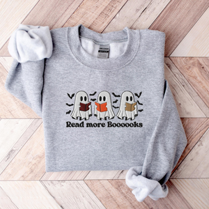 embroidered read more books ghost sweatshirt bookish halloween fall teacher sweater cute reading ghost sweatshirt for library for librarian 1726804852060.png