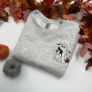 ghost pumpkin spooky season ghost shirt cute ghost black cat halloween sweatshirt embroidered ghost cats sweatshirt cat lover shirt 1726807455171.png