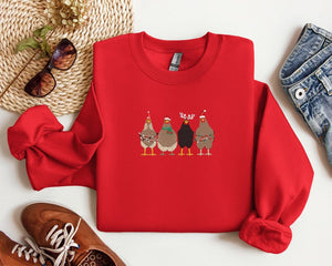 embroidered christmas chicken sweatshirt embroidered christmas shirt christmas shirt christmas chicken sweatshirt christmas matching tee 1726816461240.jpg