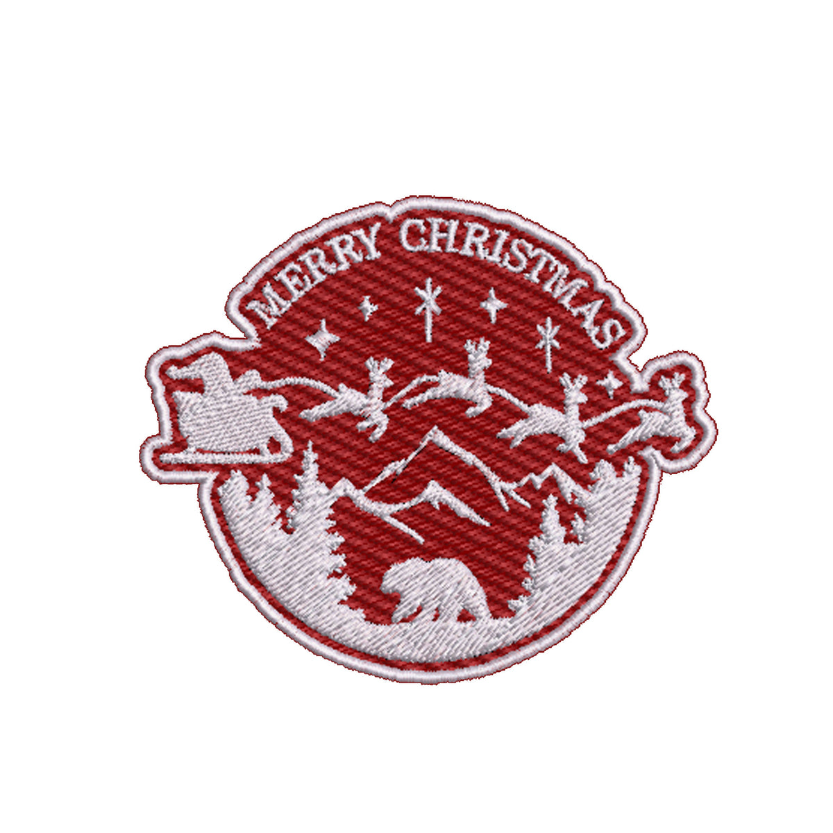 merry christmas patch iron on embroidered applique for backpack clothing vest demin bag jacket hat santa sleigh reindeer joyful holiday 1726822713843.jpg