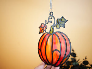 pumpkin suncatcher ornament halloween suncatcher ornament halloween pumpkin home decor housewarming gift stained glass suncatcher halloween 1727757528041.jpg