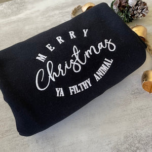 merry christmas ya filthy animal sweatshirt movie quote christmas sweatshirt christmas sweatshirt christmas crewneck christmas 1727842772517.jpg